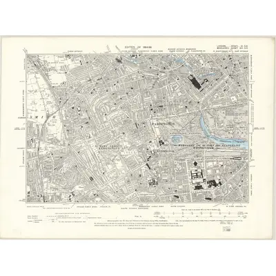 1893 Map of London VI.SE, 1894 Print
