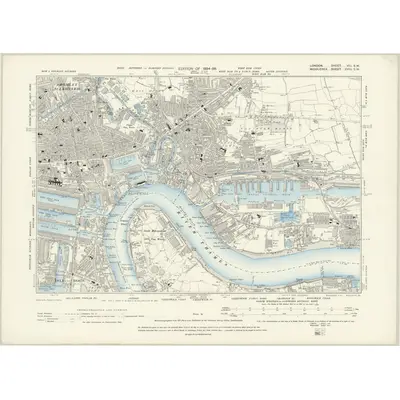 1893 Map of London VIII.SW, 1894 Print