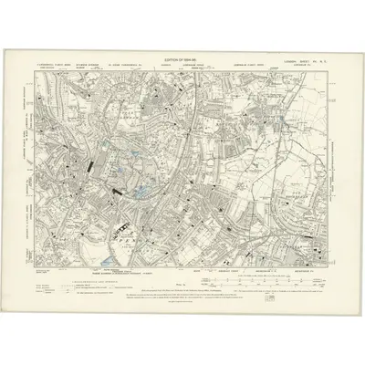 1894 Map of London XV.NE