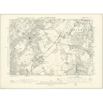 1894 Map of London XV.SE