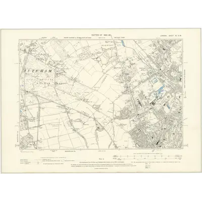 1894 Map of London XV.SW