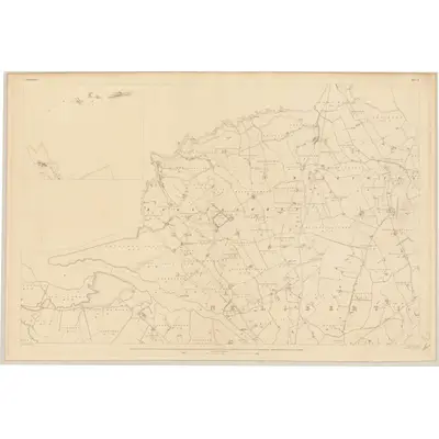 1831 Map of Londonderry - Sheet 3 [with inset 3A], 1837 Print