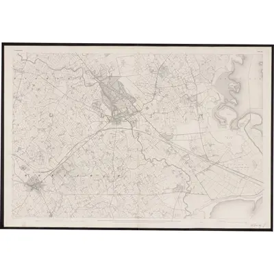 1830 Map of Londonderry - Sheet 42, 1863 Print