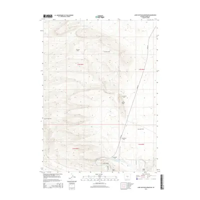 2015 Map of Lone Haystack Mountain, 2015 Print