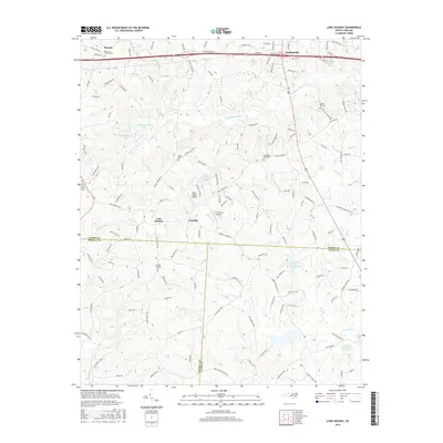 2016 Map of Lone Hickory, 2016 Print