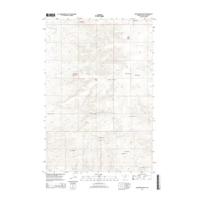 2014 Map of Lone Indian Butte, 2014 Print
