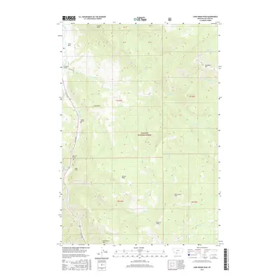 2017 Map of Lone Indian Peak, 2017 Print
