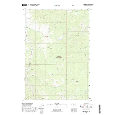 2020 Map of Lone Indian Peak, 2020 Print