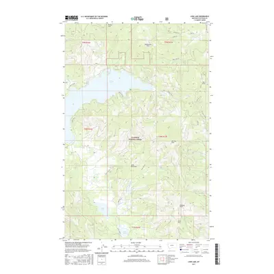 2017 Map of Lone Lake, 2017 Print