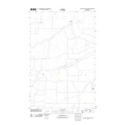 2011 Map of Lone Man Coulee East, 2011 Print