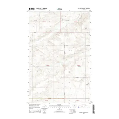 2014 Map of Lone Man Coulee East, 2014 Print