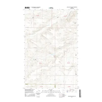 2017 Map of Lone Man Coulee East, 2017 Print