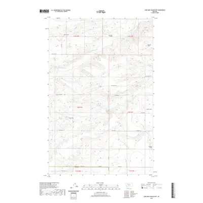 2020 Map of Lone Man Coulee East, 2020 Print