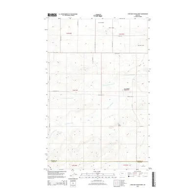 2014 Map of Lone Man Coulee West, 2014 Print