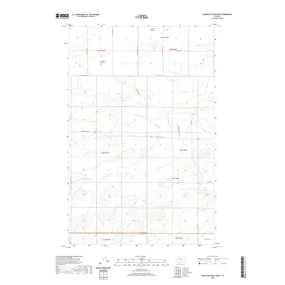 2020 Map of Lone Man Coulee West, 2020 Print