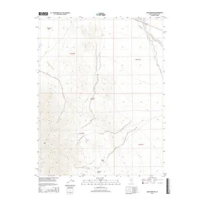 2014 Map of Lone Mountain, 2014 Print