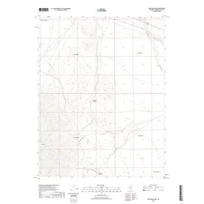 2018 Map of Lone Mountain, 2018 Print