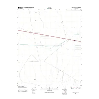 2011 Map of Lone Mountain, 2011 Print
