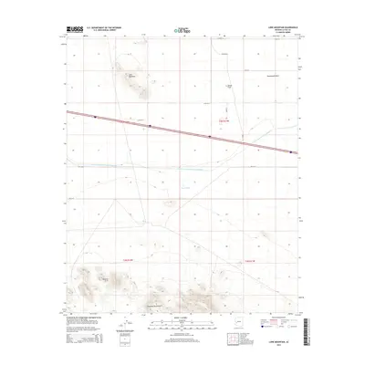 2014 Map of Lone Mountain, 2014 Print