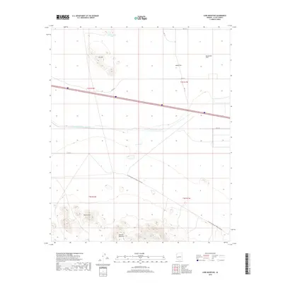 2018 Map of Lone Mountain, 2018 Print