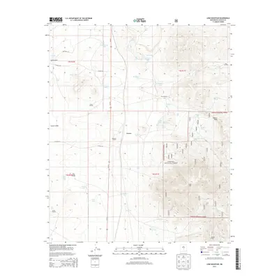 2013 Map of Lone Mountain, 2013 Print