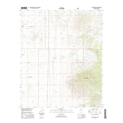 2017 Map of Lone Mountain, 2017 Print