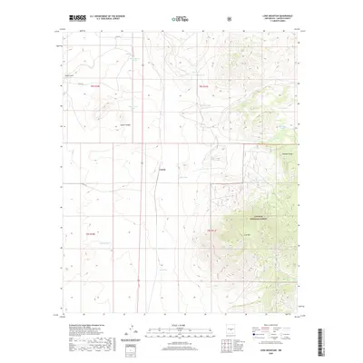 2020 Map of Lone Mountain, 2020 Print