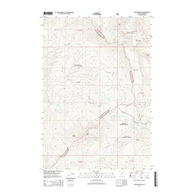 2014 Map of Lone Mountain, 2014 Print