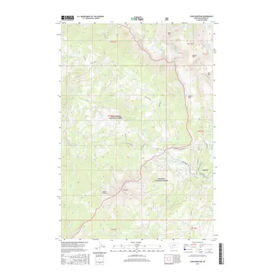 2017 Map of Lone Mountain, 2017 Print