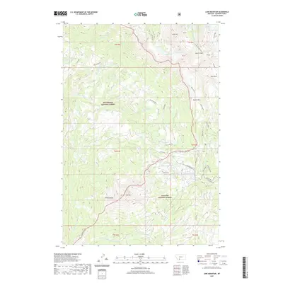 2020 Map of Lone Mountain, 2020 Print