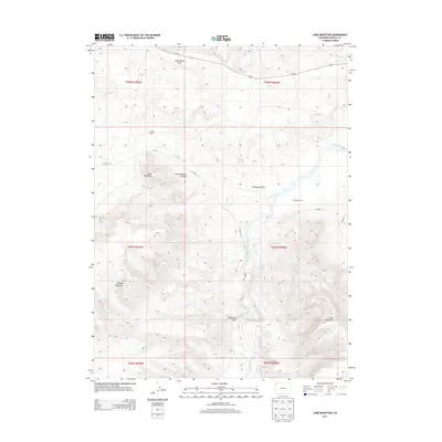2013 Map of Lone Mountain, 2013 Print
