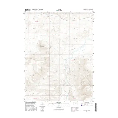 2016 Map of Lone Mountain, 2016 Print