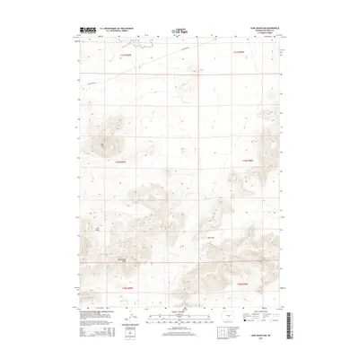 2015 Map of Lone Mountain, 2015 Print