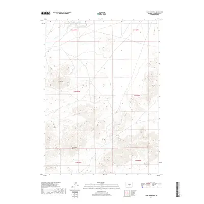 2017 Map of Lone Mountain, 2017 Print