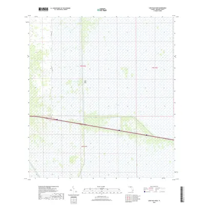 2018 Map of Lone Palm Head, 2018 Print