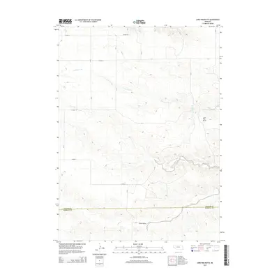 2014 Map of Lone Pine Butte, 2014 Print