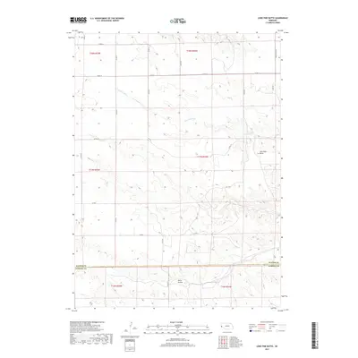 2017 Map of Lone Pine Butte, 2017 Print