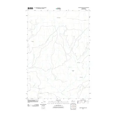 2011 Map of Lone Pine Butte, 2011 Print