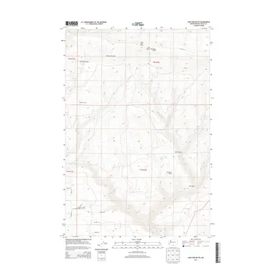 2013 Map of Lone Pine Butte, 2013 Print