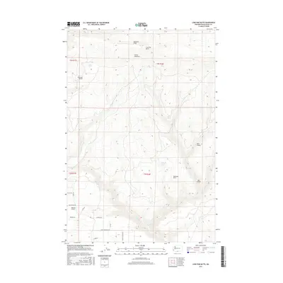 2017 Map of Lone Pine Butte, 2017 Print