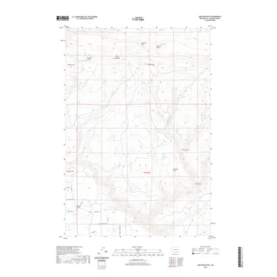 2020 Map of Lone Pine Butte, 2020 Print