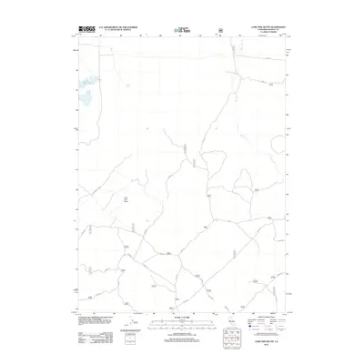 2012 Map of Lone Pine Butte, 2012 Print
