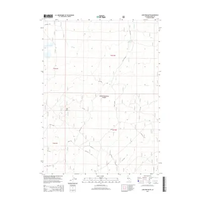 2015 Map of Lone Pine Butte, 2015 Print