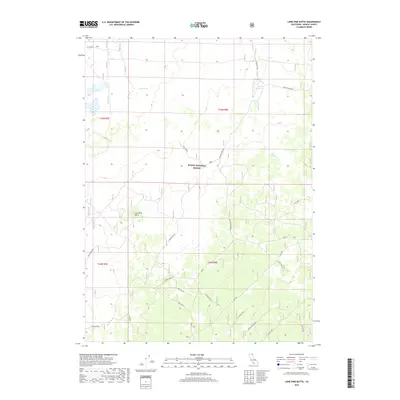 2018 Map of Lone Pine Butte, 2018 Print