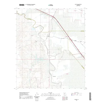 2020 Map of Lone Pine, 2020 Print