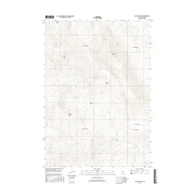 2017 Map of Lone Pine Peak, 2017 Print
