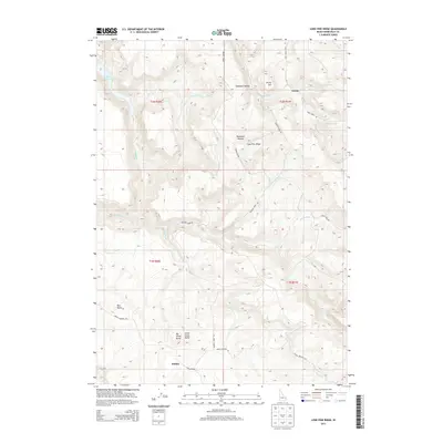2013 Map of Lone Pine Ridge, 2013 Print