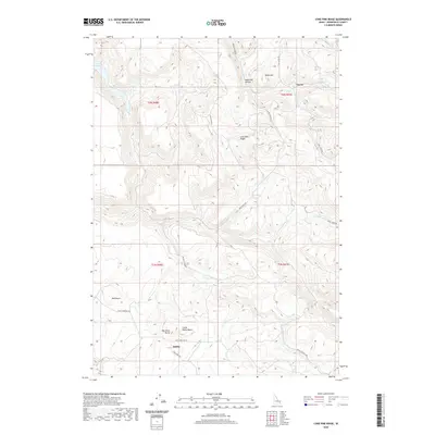 2020 Map of Lone Pine Ridge, 2020 Print
