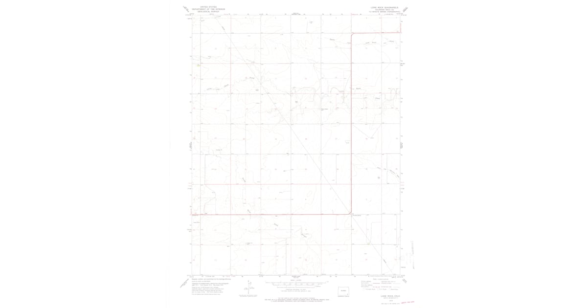1978 Map of Lone Rock, Baca County, CO — High-Res | Pastmaps
