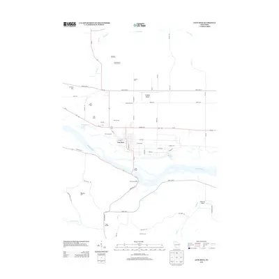 2013 Map of Lone Rock, 2013 Print